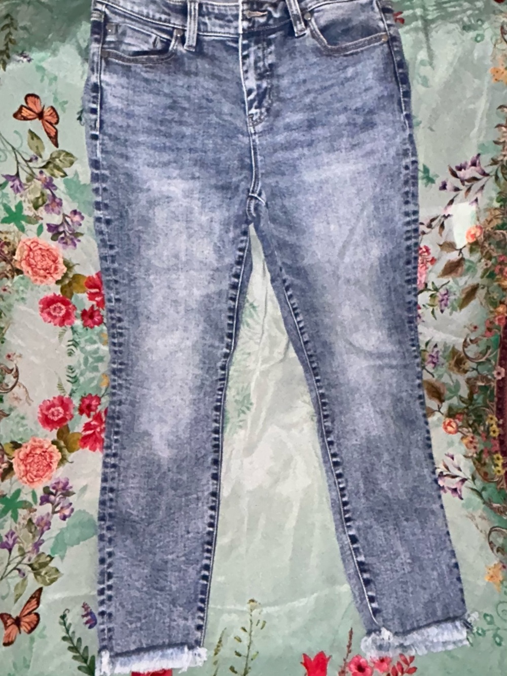 Liverpool Jeans Company Light Blue Cropped Ankle Jeans
